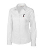 Cincinnati Bearcats Cutter & Buck Epic Easy Care Fine Twill Womens Long Sleeve Dress Shirt White Mannequin