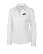 Brigham Young Cougars Cutter & Buck Epic Easy Care Fine Twill Womens Long Sleeve Dress Shirt White Mannequin