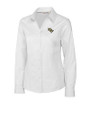 UCF Knights Cutter & Buck Epic Easy Care Fine Twill Womens Long Sleeve Dress Shirt White Mannequin