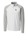 Baylor Bears Cutter & Buck Response Lightweight Hybrid Quarter Zip Mens Pullover Windbreaker White Mannequin