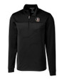 Florida State Seminoles Cutter & Buck Traverse Stretch Eco Stripe Quarter Zip Mens Pullover Black Mannequin