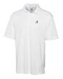 Alabama Crimson Tide Cutter & Buck Genre Textured Solid Mens Polo White Mannequin