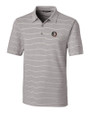 Florida State Seminoles Cutter & Buck Forge Epic Confidence Recycled Heathered Stripe Stretch Mens Polo Polished Medium Gray Mannequin