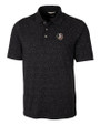 Florida State Seminoles Cutter & Buck Advantage Tri-Blend Space Dye Mens Polo Dark Black Mannequin