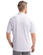 Cincinnati Bearcats Cutter & Buck Forge Pencil Stripe Stretch Mens Polo White Back 2