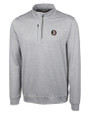 Florida State Seminoles Cutter & Buck Stealth Heathered Quarter Zip Mens Pullover Polished Medium Gray Mannequin