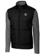 Florida State Seminoles Cutter & Buck Stealth Hybrid Quilted Mens Big and Tall Full Zip Windbreaker Jacket Black Mannequin