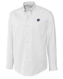 Boise State Broncos Cutter & Buck Epic Easy Care Nailshead Mens Long Sleeve Dress Shirt White Mannequin