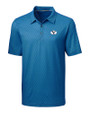 Brigham Young Cougars Cutter & Buck Pike Mini Pennant Print Stretch Mens Big and Tall Polo Liberty Navy Mannequin
