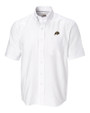 Colorado Buffaloes Cutter & Buck Epic Easy Care Nailshead Mens Big and Tall Short Sleeve Dress Shirt White Mannequin