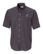 Cincinnati Bearcats Cutter & Buck Epic Easy Care Nailshead Mens Short Sleeve Dress Shirt Black Mannequin