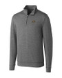 Colorado Buffaloes Cutter & Buck Shoreline Heathered Quarter Zip Mens Pullover Charcoal Heather Mannequin