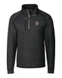 Florida State Seminoles Cutter & Buck Mainsail Sweater-Knit Mens Half Zip Pullover Jacket Charcoal Heather Mannequin