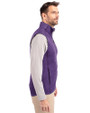 Clemson Tigers Cutter & Buck Mainsail Sweater-Knit Mens Full Zip Vest College Purple Heather Side