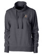 Florida State Seminoles Cutter & Buck Saturday Cotton Blend Womens Funnel Neck Sweatshirt Charcoal Heather Mannequin
