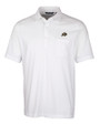 Colorado Buffaloes Cutter & Buck Advantage Tri-Blend Jersey Mens Big and Tall Pocket Polo White Mannequin