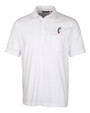 Cincinnati Bearcats Cutter & Buck Advantage Tri-Blend Jersey Mens Big and Tall Pocket Polo White Mannequin