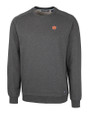 Auburn Tigers Cutter & Buck Saturday Cotton Blend Mens Crew Neck Sweatshirt Charcoal Heather Mannequin