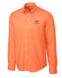 Virginia Tech Hokies Cutter & Buck Epic Easy Care Nailshead Mens Long Sleeve Dress Shirt College Orange Mannequin