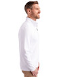 Marquette Golden Eagles Cutter & Buck Traverse Stretch Eco Quarter Zip Mens Pullover White Side