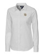 Marquette Golden Eagles Cutter & Buck Stretch Oxford Womens Long Sleeve Dress Shirt White Mannequin