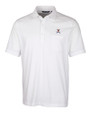 Virginia Cavaliers Cutter & Buck Advantage Tri-Blend Jersey Mens Pocket Polo White Mannequin
