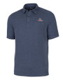 Gonzaga Bulldogs Cutter & Buck Advantage Tri-Blend Jersey Mens Pocket Polo Liberty Navy Heather Mannequin