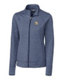 Marquette Golden Eagles Cutter & Buck Shoreline Heathered Womens Full Zip Jacket Liberty Navy Heather Mannequin