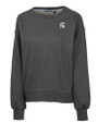 Michigan State Spartans Cutter & Buck Saturday Cotton Blend Womens Crew Neck Sweatshirt Charcoal Heather Mannequin