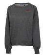 Virginia Tech Hokies Cutter & Buck Saturday Cotton Blend Womens Crew Neck Sweatshirt Charcoal Heather Mannequin