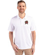 Maryland Terrapins Cutter & Buck Forge Stretch Mens Polo White Front