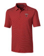 Louisville Cardinals Cutter & Buck Forge Pencil Stripe Stretch Mens Polo Cardinal Red Mannequin