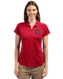 Maryland Terrapins Cutter & Buck Forge Stretch Womens Short Sleeve Polo Cardinal Red Front