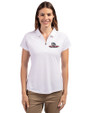 Gonzaga Bulldogs Cutter & Buck Forge Stretch Womens Short Sleeve Polo White Front