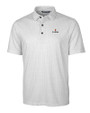 Illinois Fighting Illini Cutter & Buck Pike Double Dot Print Stretch Mens Big and Tall Polo Charcoal Mannequin