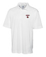 Louisville Cardinals Cutter & Buck CB Drytec Genre Textured Solid Mens Big and Tall Polo White Mannequin