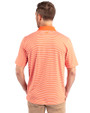 Illinois Fighting Illini Cutter & Buck Forge Tonal Stripe Stretch Mens Big and Tall Polo College Orange Back