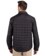LSU Tigers Cutter & Buck Rainier PrimaLoft® Mens Big and Tall Eco Insulated Quilted Shirt Jacket Black Back