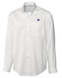 Kansas State Wildcats Cutter & Buck Epic Easy Care Fine Twill Mens Big and Tall Dress Shirt White Mannequin
