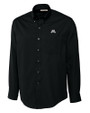 Minnesota Golden Gophers Cutter & Buck Epic Easy Care Fine Twill Mens Big and Tall Dress Shirt Black Mannequin