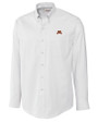Minnesota Golden Gophers Cutter & Buck Epic Easy Care Nailshead Mens Big and Tall Long Sleeve Dress Shirt White Mannequin