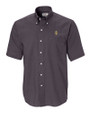 Idaho Vandals Cutter & Buck Epic Easy Care Nailshead Mens Big and Tall Short Sleeve Dress Shirt Black Mannequin