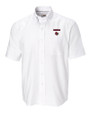 Louisville Cardinals Cutter & Buck Epic Easy Care Nailshead Mens Big and Tall Short Sleeve Dress Shirt White Mannequin