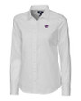 Kansas State Wildcats Cutter & Buck Easy Care Stretch Oxford Womens Long Sleeve Button Down Shirt White Mannequin