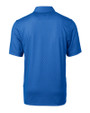 Kansas Jayhawks Cutter & Buck Pike Mini Pennant Print Stretch Mens Polo Chelan Blue Mannequin Back