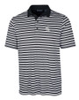 Michigan State Spartans Cutter & Buck Mens Forge Polo Multi Stripe Black Mannequin