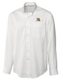 LSU Tigers Cutter & Buck Epic Easy Care Fine Twill Mens Long Sleeve Dress Shirt White Mannequin