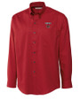 Louisville Cardinals Cutter & Buck Epic Easy Care Nailshead Mens Long Sleeve Dress Shirt Cardinal Red Mannequin