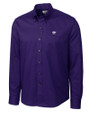 Kansas State Wildcats Cutter & Buck Epic Easy Care Nailshead Mens Long Sleeve Dress Shirt College Purple Mannequin