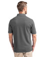 Louisville Cardinals Cutter & Buck Advantage Eco Tri-Blend Pique Mens Polo Elemental Grey Back